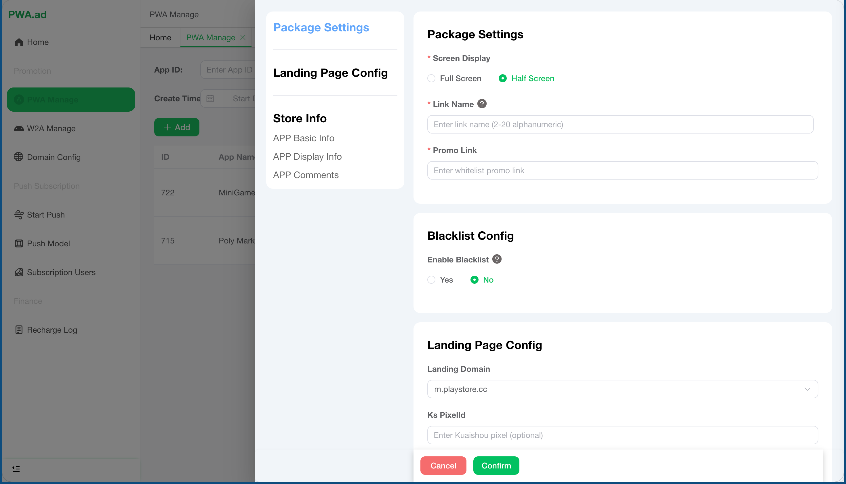 PWA Dashboard